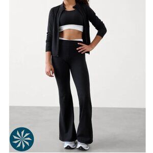 Athleta Black Transcend Crossover Leggings - Girls Size L